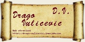 Drago Vulićević vizit kartica